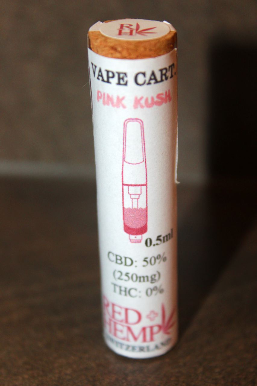 RedHemp Switzerland - Pink Kush CBD Vape Cartridge Review