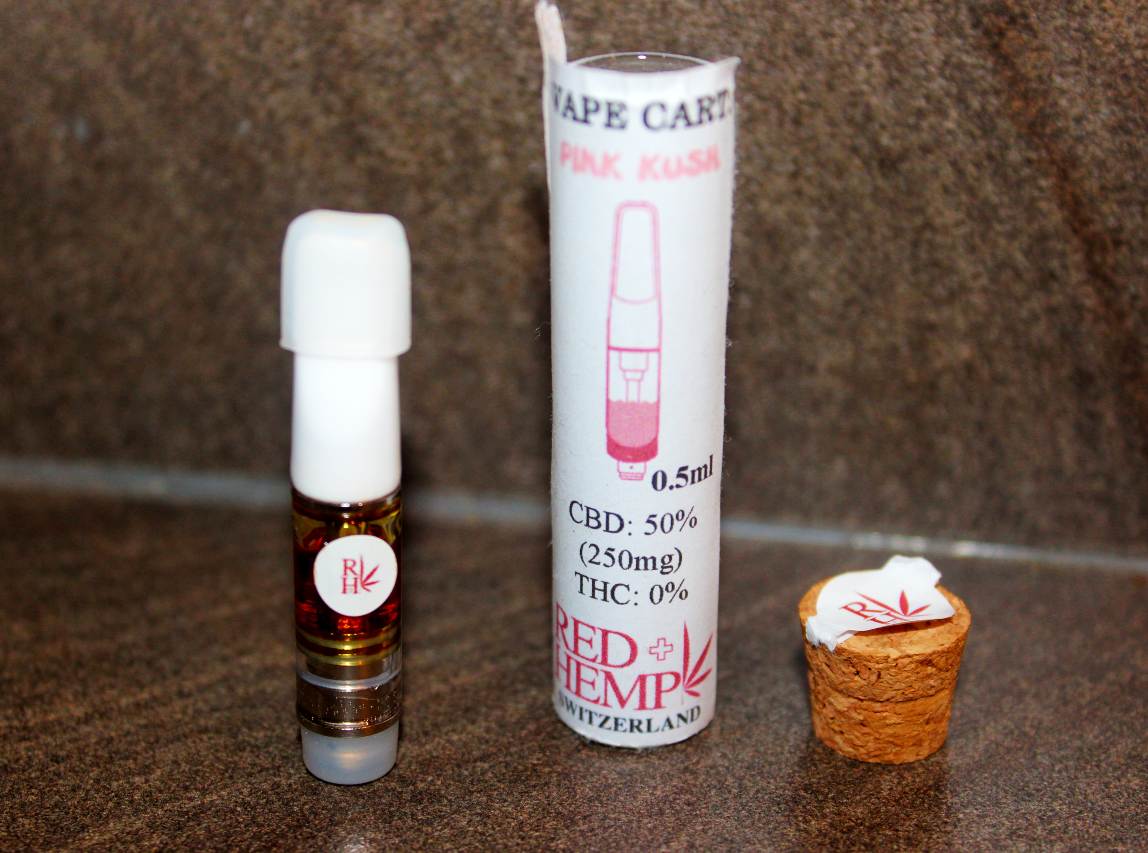 RedHemp Switzerland – Pink Kush CBD Vape Cartridge Review