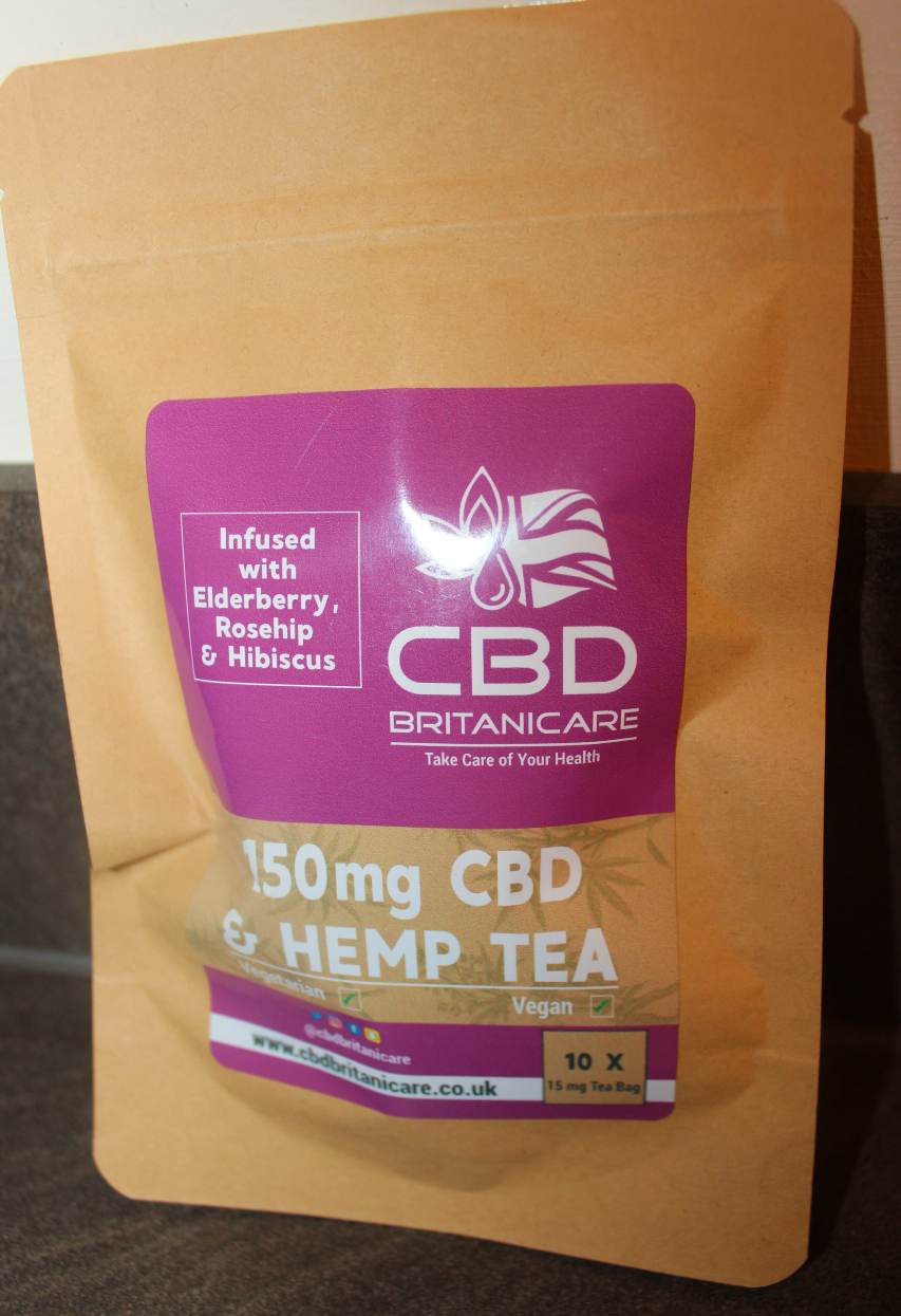 CBD Britanicare – 150mg CBD & Hemp Tea Infused With Elderberry, Rosehip & Hibiscus Review