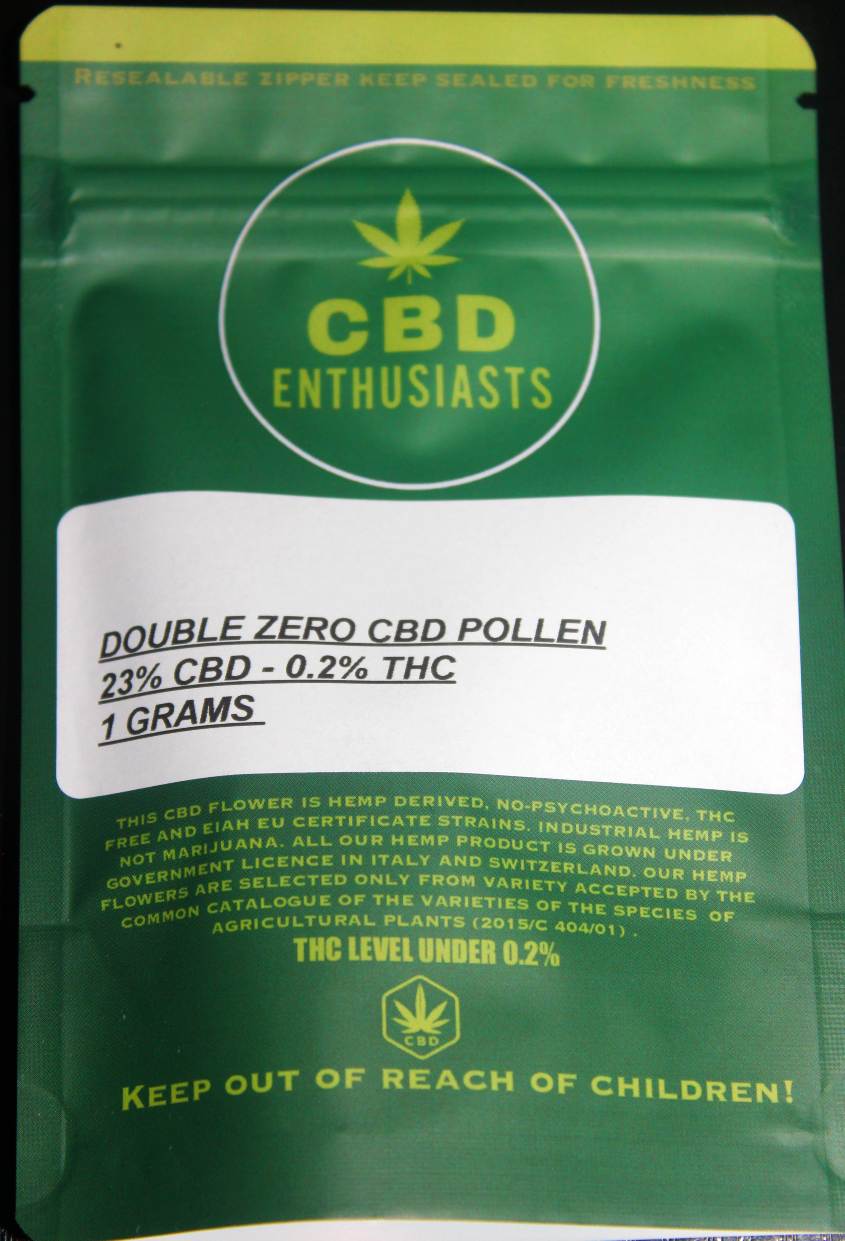CBD Enthusiasts Double Zero CBD Pollen Review