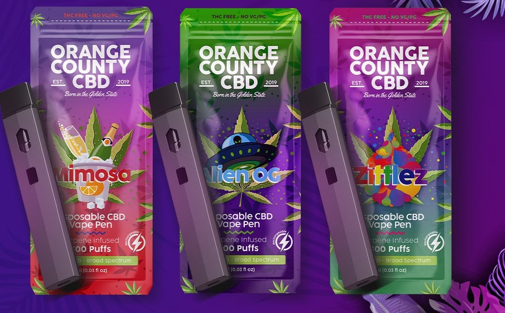 Orange County CBD Disposable Vape Pen Range