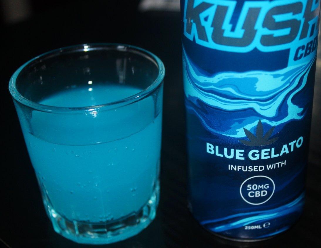 Kush CBD Blue Gelato 50mg CBD Drink Review