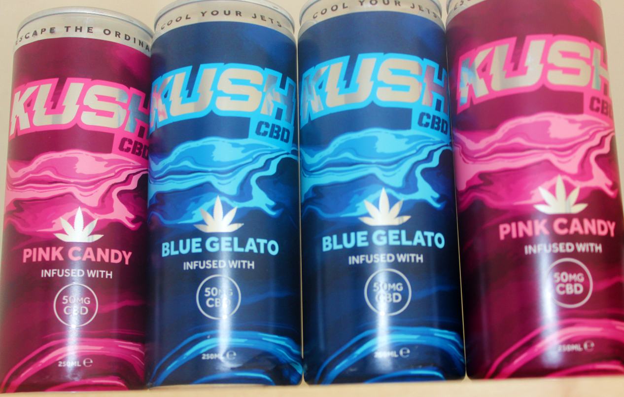 Kush CBD - Blue Gelato & Pink Candy 50mg CBD Infused Drinks Review