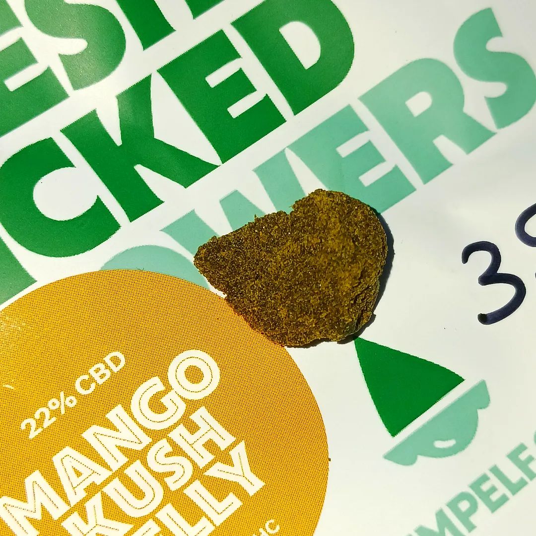 HempElf - Mango Kush Jelly 22% CBD Hash Review