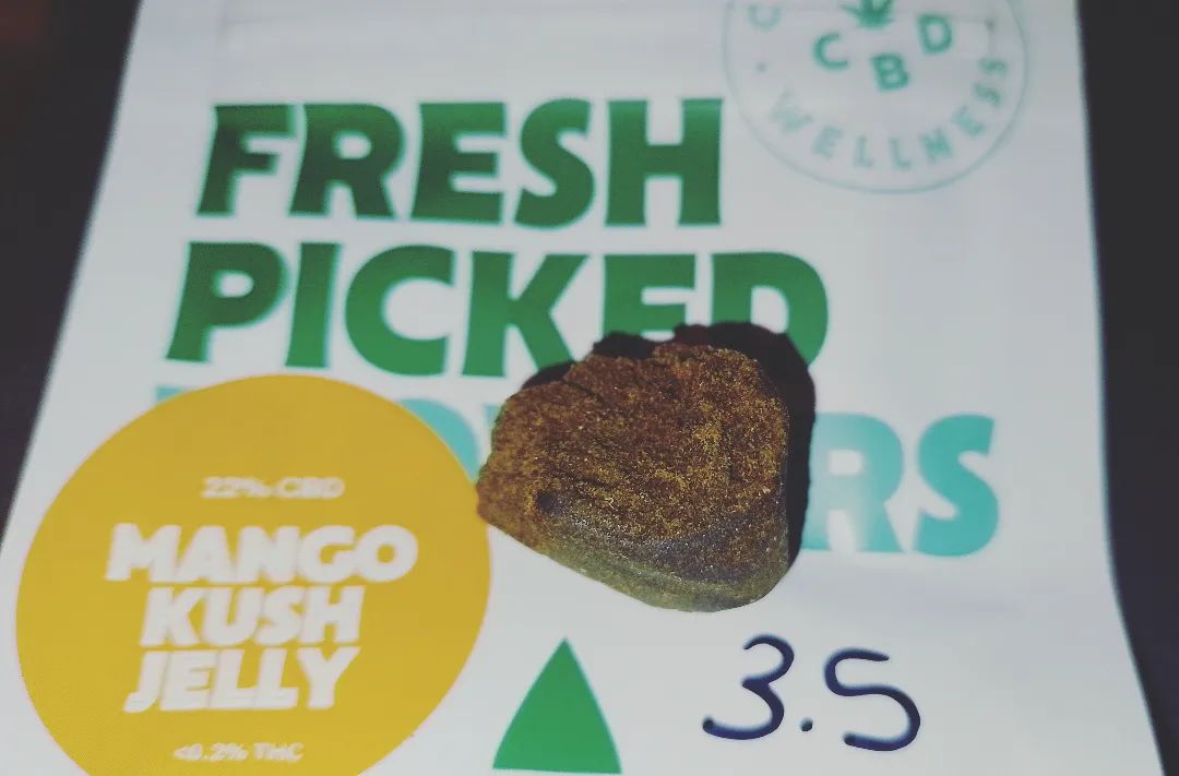 HempElf - Mango Kush Jelly 22% CBD Hash Review