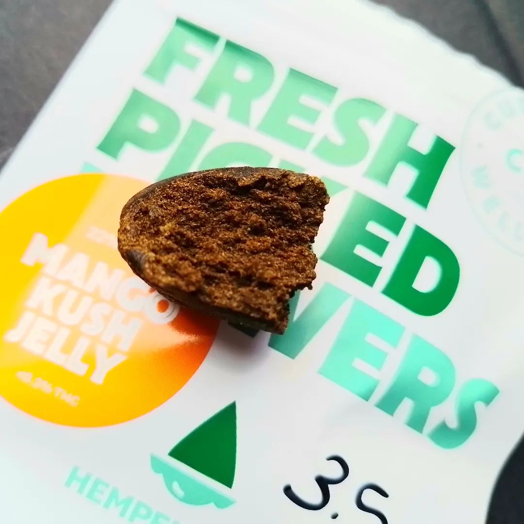 HempElf - Mango Kush Jelly 22% CBD Hash Review