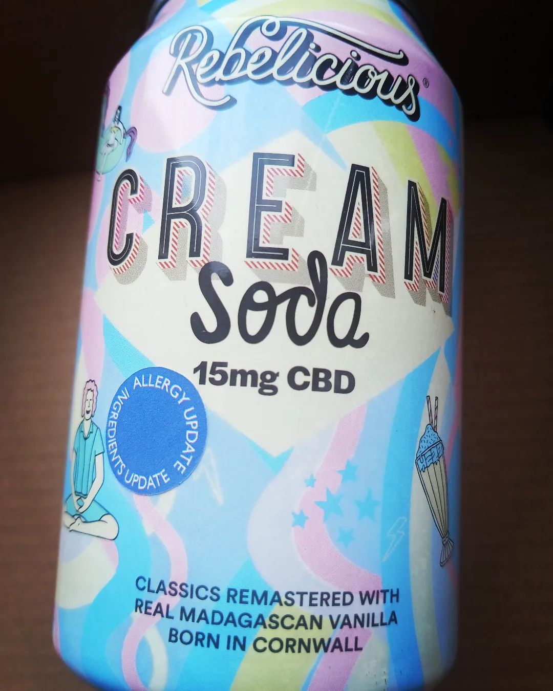 Rebelicious Drinks – 15mg CBD Infused Cream Soda Drink Review