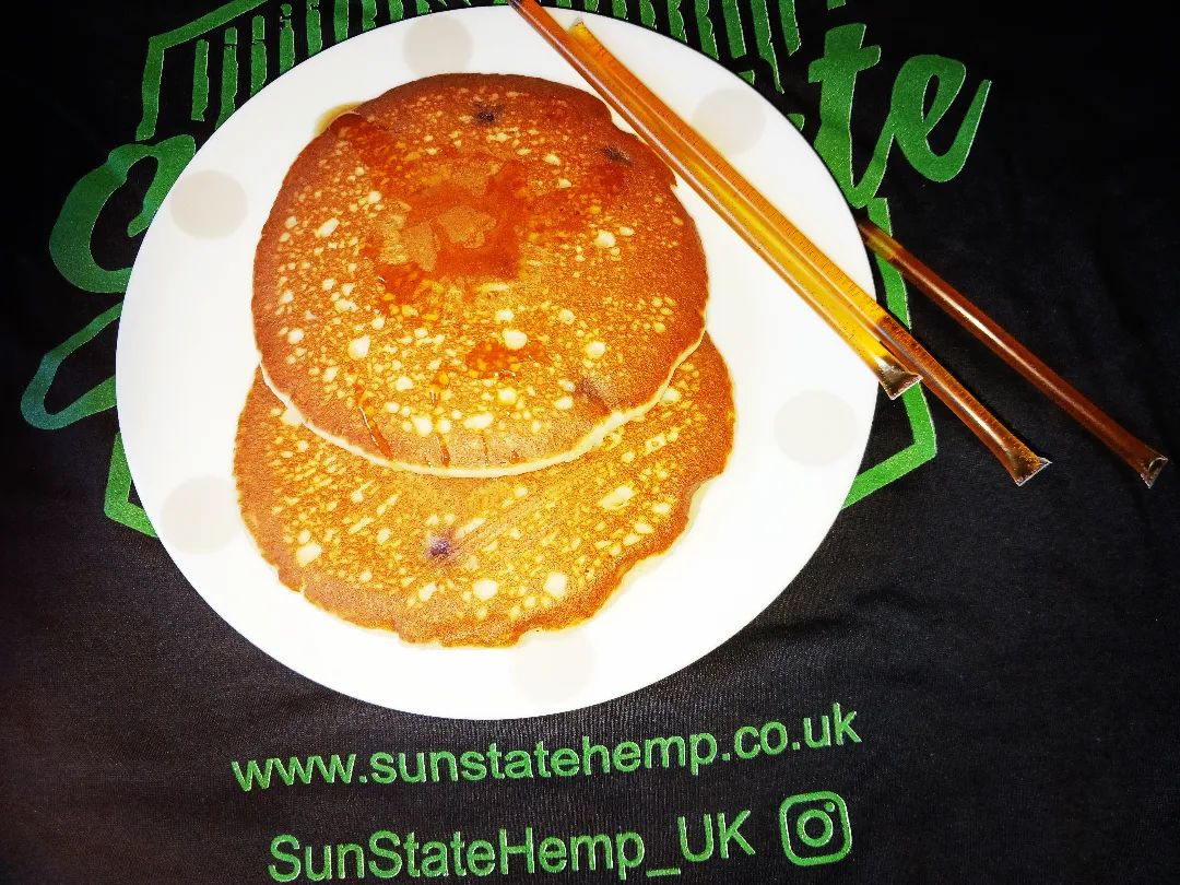 Pancakes with Sun State Hemp UK 10mg CBD Honey Sticks