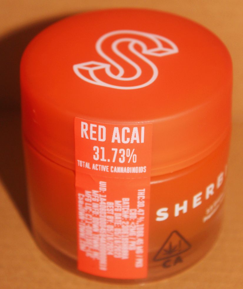 SHERBINSKIS - Red Acai - 31.73% (Total Active Cannabinoids) - THC Flower Review - Cannabis Culture