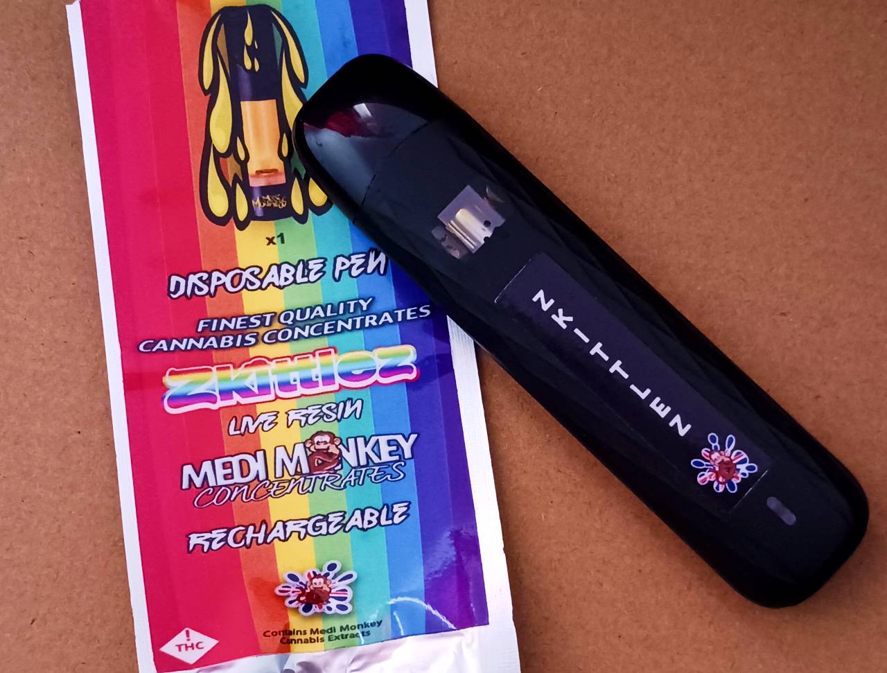 Medi Monkey Concentrates - Zkittlez - Live Resin - Disposable Vape Pen