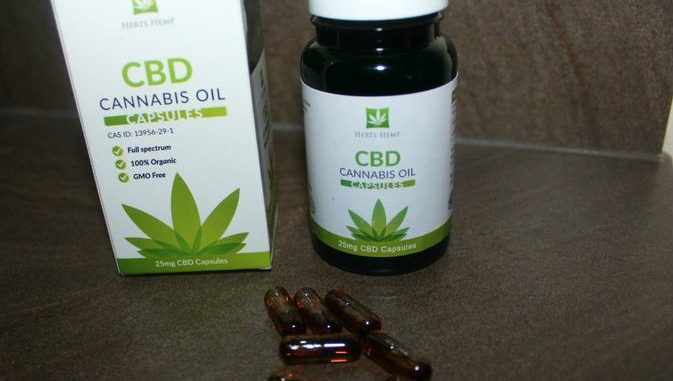 Herts Hemp Organic 25mg CBD Oil Capsules Review