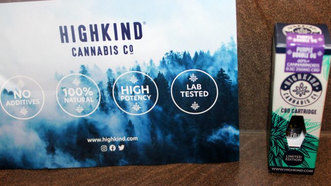 HighKind Limited Edition Double Purple OG CBD Vape Cartridge Review