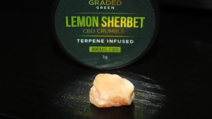 Graded Green – Lemon Sherbet Broad Spectrum 800mg CBD Crumble Review