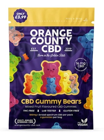 Orange County CBD Gummy Bears Mini Packs