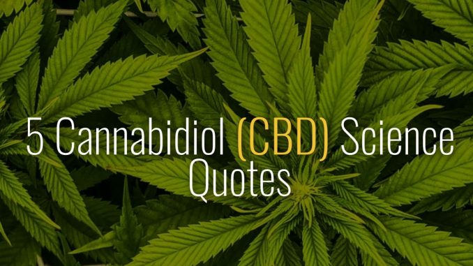 5 Cannabidiol (CBD) Science Quotes