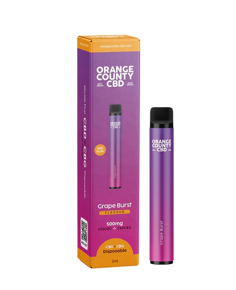Orange County CBD 2ml CBG/CBD 500mg Disposable Vape Pens