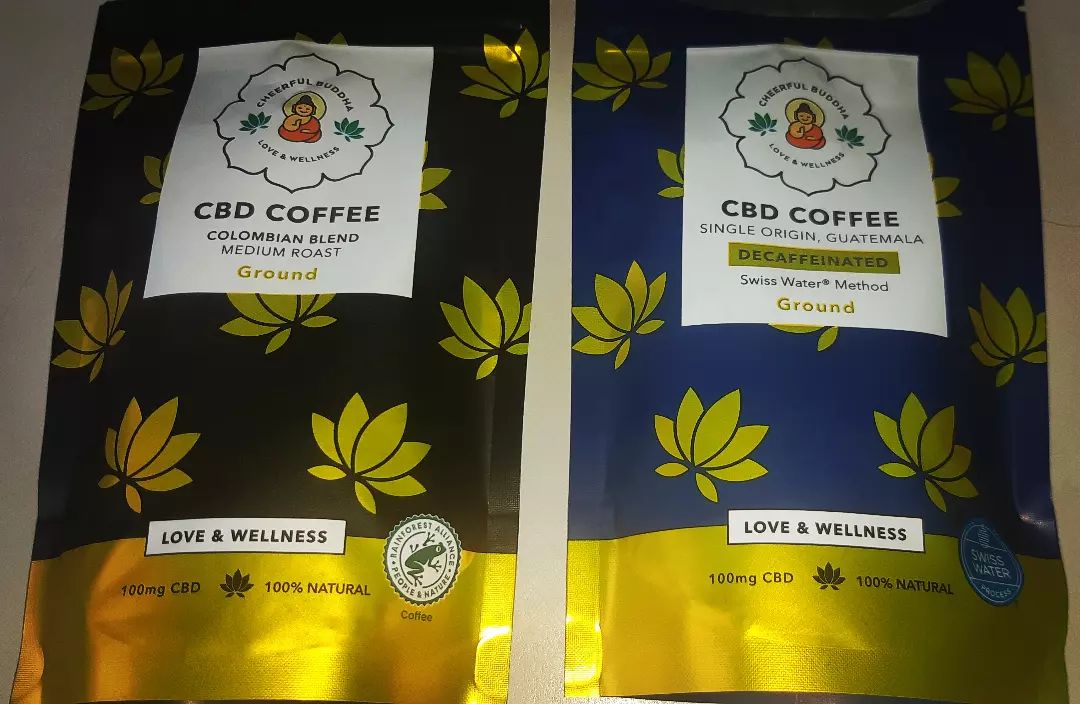 Cheerful Buddah - CBD Infused Colombian Blend & Decaffeinated Single Origin Guatemala Coffees Review