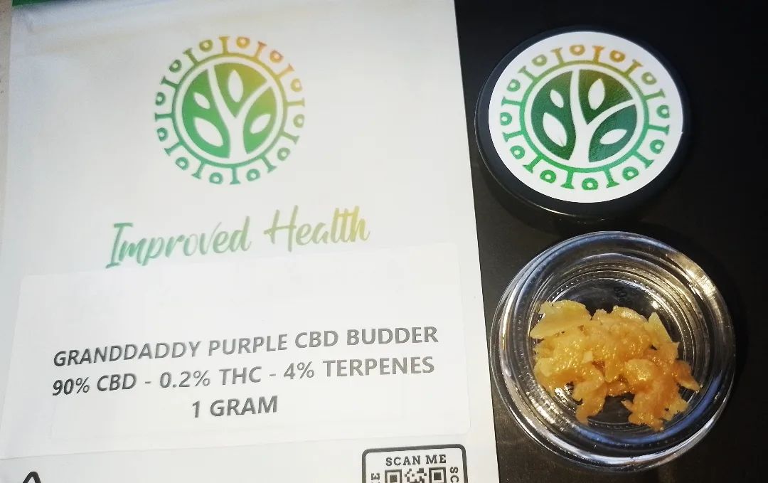 Improved Health LTD - Granddaddy Purple 90% CBD Budder Review