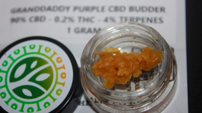 Improved Health LTD - Granddaddy Purple 90% CBD Budder Review