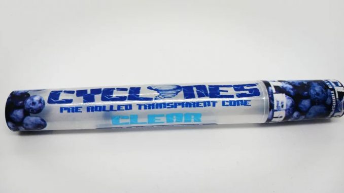 Cyclones - Blueberry Flavour Pre Rolled Transparent Cone Review - Cannabis Culture