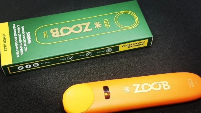 Zoob CBD - Lemon Haze 500mg Broad Spectrum CBD Disposable Vape Pen Review